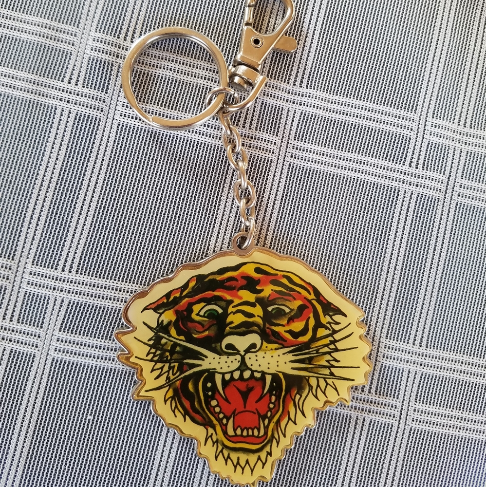 Don Ed Hardy Lion Bag Clip & Keychain